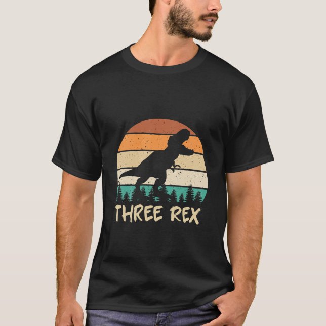 Barn tre Rex 3Rd-födelsedagsgåvor tredje doktor 3 T Shirt (Framsida)