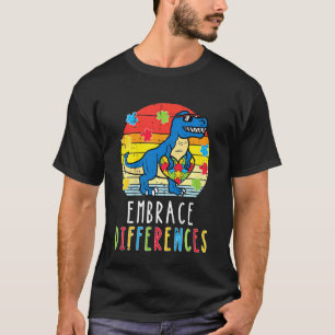 Barn Trex Dino Omfamna Skillnader Småpojkar Au T Shirt
