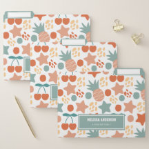 Barn, tropiska frukter och stjärnor Mönster Person