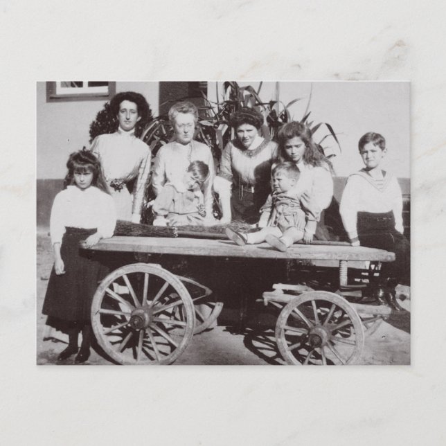 Barn Tsar: Marie, Anastasia & Alexis Romanov Vykort (Framsida)