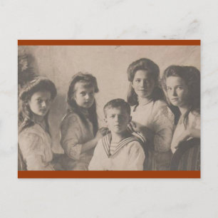Barn tsar: OTMA & Alexis Romanov Ryssland #107 Vykort