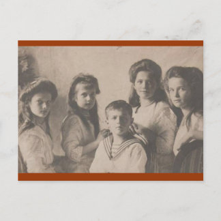 Barn tsar: OTMA & Alexis Romanov Ryssland #107 Vykort