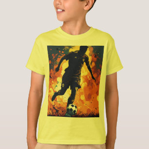 Barn, tshirt soccer stil t shirt