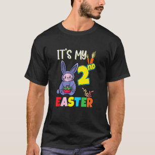 Barn två år Påsk, andra födelsedagen Baby Påsk T Shirt