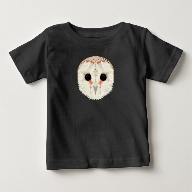Barn Uggla Baby T-Shirt (Framsida)