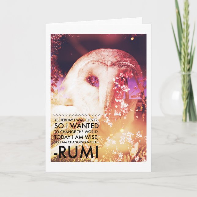 Barn Uggla Beautification Kort (Framsida)