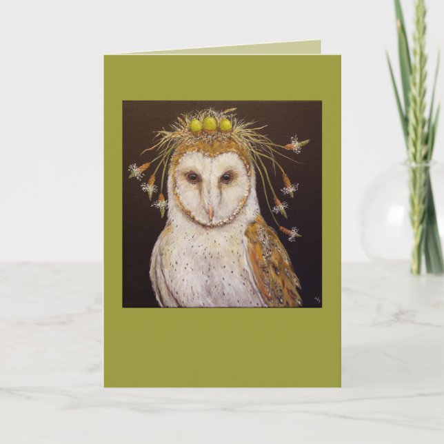 Barn Uggla Bride Card Kort (Framsida)