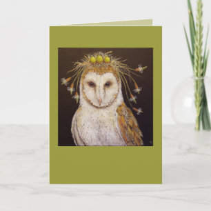 Barn Uggla Bride Card Kort