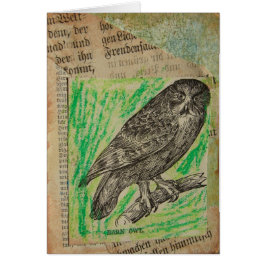 Barn Uggla Hälsningskort