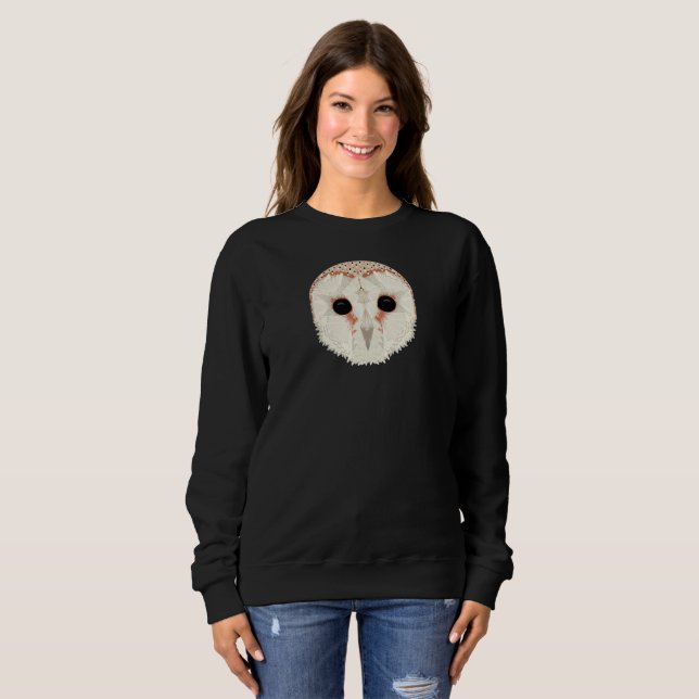 Barn Uggla Sweatshirt T Shirt (Hel framsida)