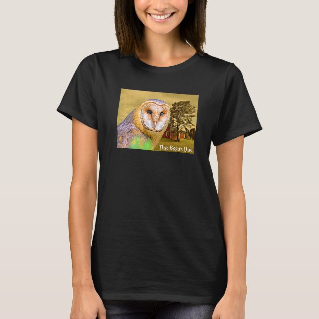 Barn Uggla T Shirt (Framsida)