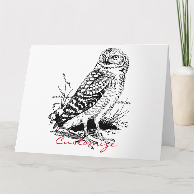 Barn Uggla Thunder_Cove Kort (Framsida)