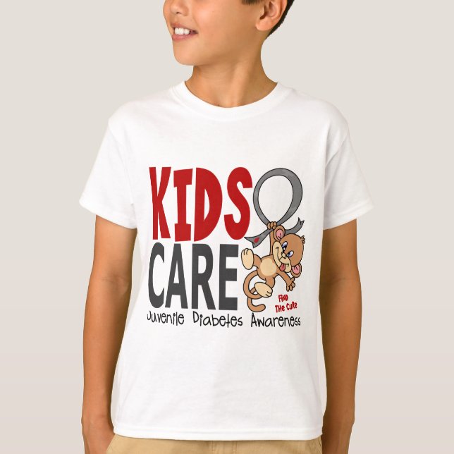 Barn under 1 Ungdomsdiabetes Tee (Framsida)