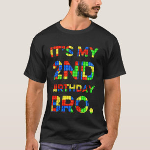 Barn, utfall 2:a födelsedag 2 Åldersblock Byggnad T Shirt