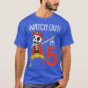 Barn vaktar ut Im 5 Pirat Party 5:e födelsedagslab T Shirt