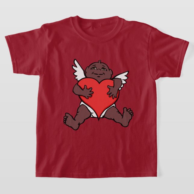 Barn Valentine Shirts African Cupid Shirts T Shirt (Laydown)