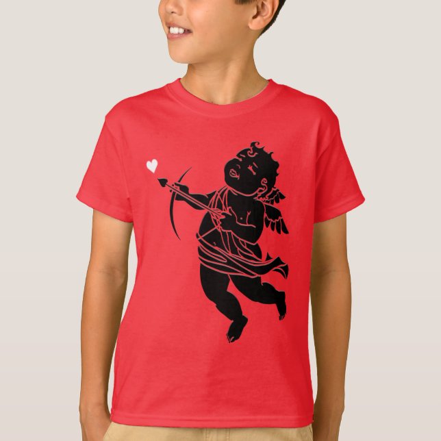 Barn Valentines T-Shirt Cupid Kärlek Shirt-Anpassn (Framsida)