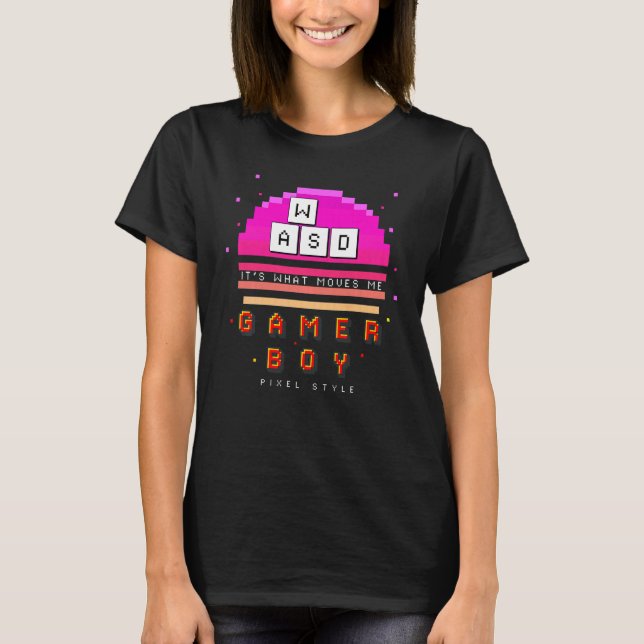 Barn var det som gör mig till datorvideospel t shirt (Framsida)