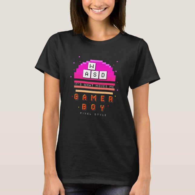 Barn var det som gör mig till datorvideospel t shirt (Framsida)