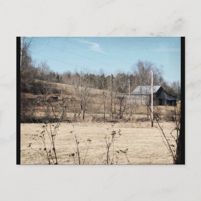 Barn vid Backe Vykort (Framsida)