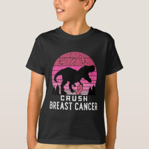 Barn vid bröstkorg Rosa Trex Dino-medvetenhet om b T Shirt