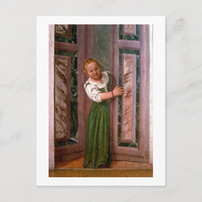Barn vid dörren, från Sala a Crociera, c.156 Vykort (Framsida)