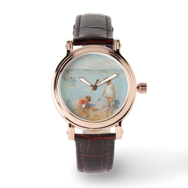 Barn vid havet (Sommarbläckscenen) Armbandsur (Framsida)