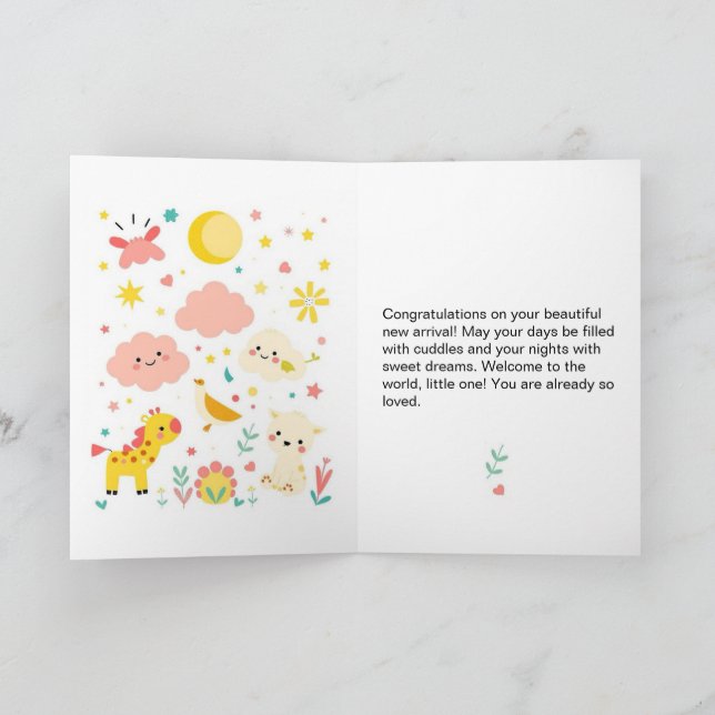 Barn Viks Gratulationskort Kort (Inuti)