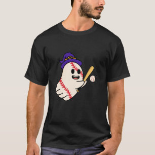 Barn Vuxnor Baseball Ghost Witch Hat Halloween Cos T Shirt