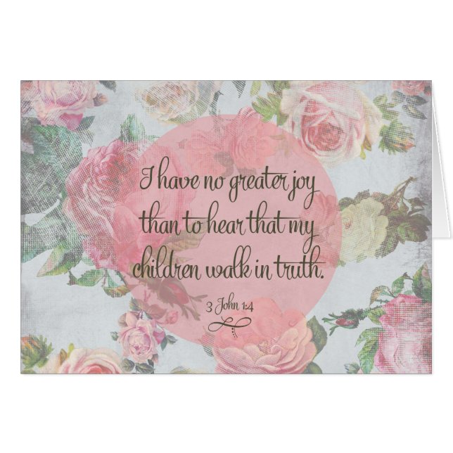 Barn Walk i Truth Hälsningskort (Framsidan Horizontal)