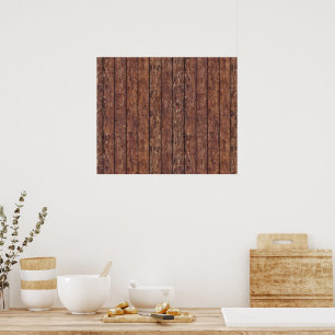 Barn Wall, Wood, Wooden Boards, Planks, Rustic Poster