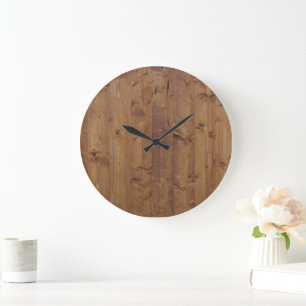 Barn Wall, Wood, Wooden Boards, Planks, Rustic Stor Klocka