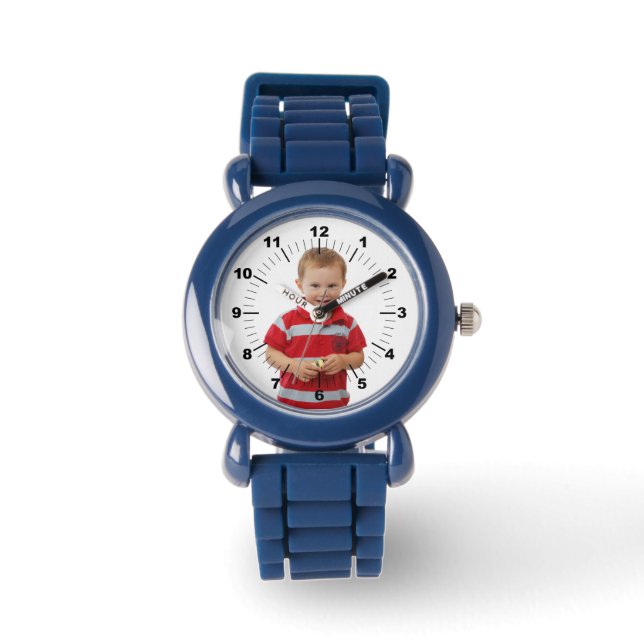 Barn Watch - Personlig - Blue Armbandsur (Framsida)