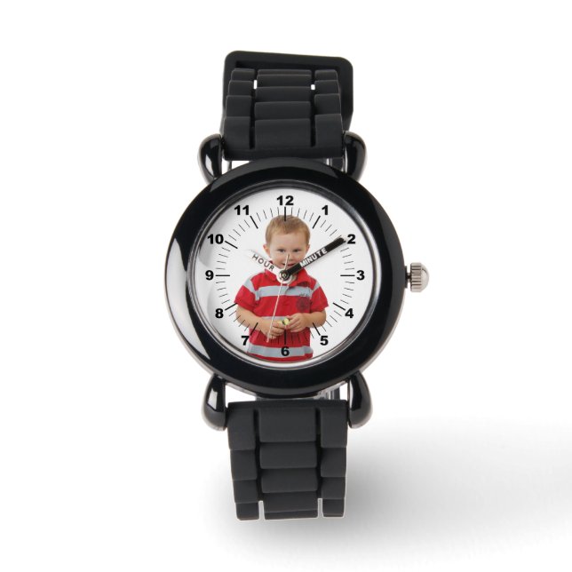 Barn Watch - Personlig - Silver Glitter Armbandsur (Framsida)