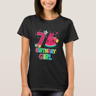 Barn Watermelon Birthday-Dekorationer för flickor T Shirt