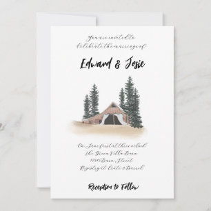 Barn Wedding-inbjudan Inbjudningar