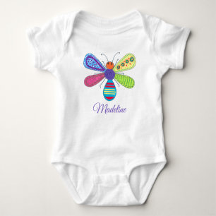 Barn Whimsique Kryp Art Kärlek vackra Insektra T Shirt