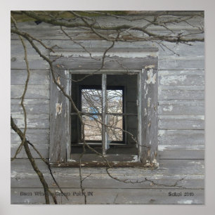 Barn Window Krona Point IN Poster