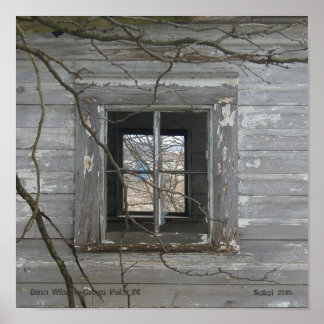 Barn Window Krona Point IN Poster