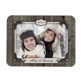 Barn Wood Anpassningsbar Photo Flexi Magnet