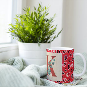 Barn Wood & Bandana Brev K Jumbo Mugg
