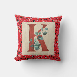 Barn Wood & Bandana Brev K Kudde