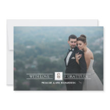 Barn Wood Bröllop Tack fotokort