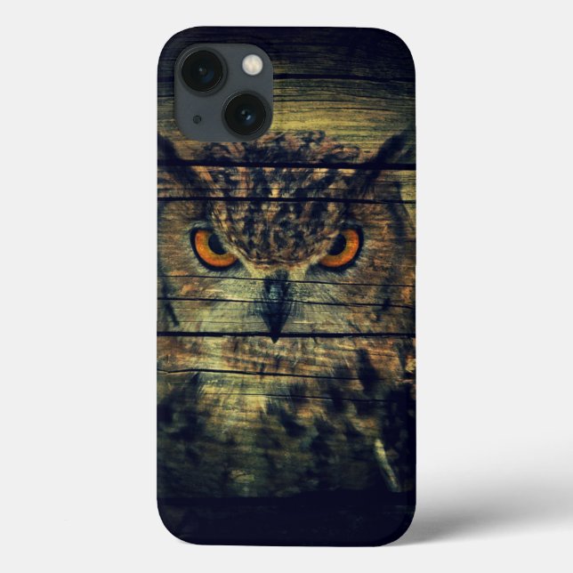 Barn Wood Gothic vild bird Spooky hoot uggla (Baksida)