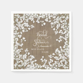 Barn Wood Möhippa Dekor Babys Utandning Pappersservett