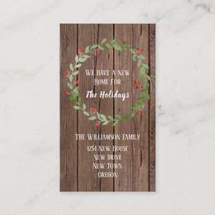 Barn Wood New Home Helgdag   Meddelande om Flytta