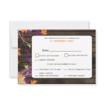 Barn wood Rustic plum löv faller bröllopsOSA