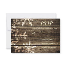 Barn Wood Snöflingor Rustic Winter Wedding OSA