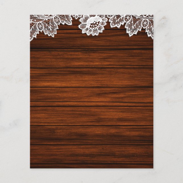 Barn Wood & Snöre Rustic Scrapbook Papper (Framsida)