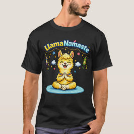 Barn Yoga Namaste Söt Tecknad T-Shirt Design